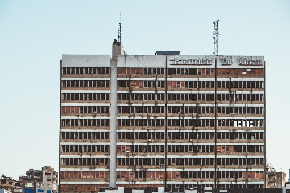 damaged buildings south Beirut